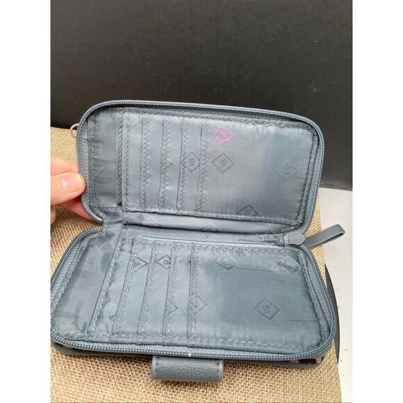 Vera Bradley Set Crossbody Bag and Wallet Gray RFID Adjust Strap - Picture 4 of 16